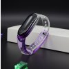 Xiaomi Mi Band 3/4 náhradný náramok - Sklenený vzhľad Farba: Fialová MBSCZ-SK502