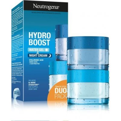Neutrogena Hydro Boost darčekový set denný pleťový gél Hydro Boost Water Gel 50 ml + nočný pleťový krém Hydro Boost Sleeping Cream 50 ml unisex