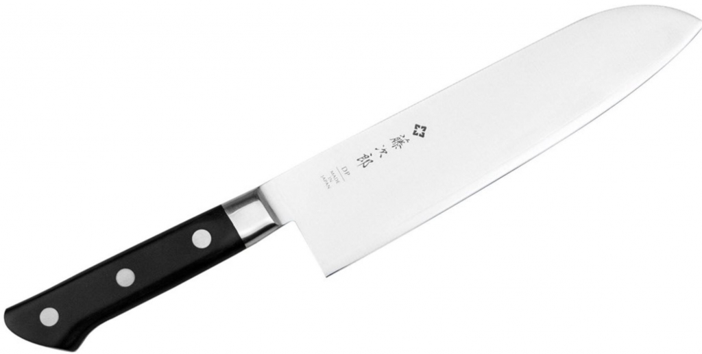 Tojiro DP3 21 cm čierny nerezový nôž Santoku