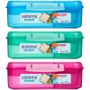 Sistema Delený desiatový box Lunch Bento s nádobou na jogurt a 2 tácky 1,65 l mix farieb