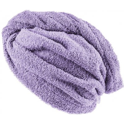 XPOSE® Froté turban na vlasy VERONA - levandulový 30x75 cm, Froté