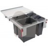Odpadkový kôš Franke Sorter Garbo 60-3 1 x 8l + 1 x 12l + 1 x 18l