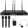 NN WMIC4 Bezdrôtový mikrofónový systém 3x ručný mikrofón 1x hlavový mikrofón