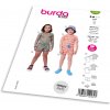 Strih Burda 9192 - Detské plážové oblečenie