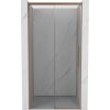 Mexen Rox posuvné sprchové dvere 125 cm, transparentné, brúsená meď - 8C2-125-000-65-00