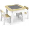Detský stôl a stoličky Milly Mally Olaf Blocks White
