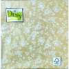 DAISY SDOG 017301 Little Roses Gold, servítky 33x33cm, 3-vrstvové (20ks)