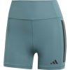 Dámske krátke legíny adidas, OPTIME 3-STRIPES 1/4 Svetlomodrá,Čierna XS