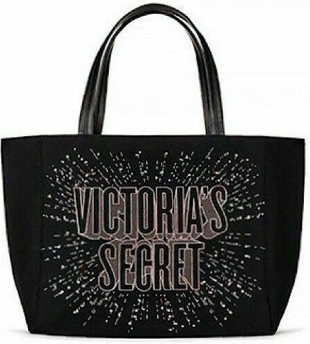 Victoria´s Secret Shoulder Bag Silver black Stripes taška
