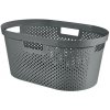 Kôš Curver® INFINITY RECYCLED 40 lit., antracit, 59x39x27 cm, na bielizeň, prádlo