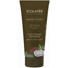 Ecolatiér Zjemňující krém na nohy, krása a oživení, kokos 100 ml