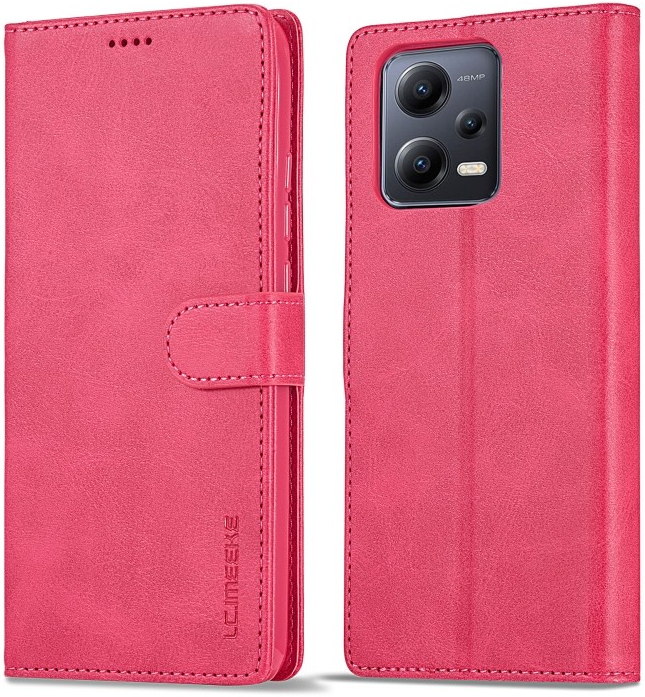 Púzdro IMEEKE Peňaženkové Xiaomi Redmi Note 12 Pro+ 5G ružové