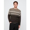 GAP pánsky sveter s prímesou vlny Fair Isle 521698-05