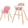 KINDERKRAFT Stolička jedálenská Sienna pink