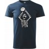 Basketbal kostra - Tričko extra veľké (5-8XL) - 5XL ( Tmavomodrá (veľmi tmavá - skoro čierna) )
