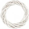 Prútený veniec 35 cm biely-ihneď