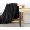 Jemná chlpatá deka s vysokým vlasom - Tifany, čierna 70 x 160 cm, ZA-438728