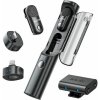 BOYA Microphone Wireless Magic-02 2.4GHz with 2 transmitters and 3 receivers (Type-C, Lightning and 3.5mm Female) Black EU