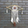 Ochranný Lapač Snov - Stredný - Macramé - Biela / Šedá / Hnedá Varianta: Stredný - Macramé