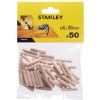 Stanley Spojovací dřevěné kolíky vroubkované 6 mm, 50 ks