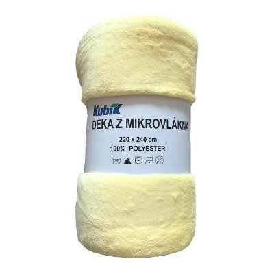 Dadka deka z mikrovlákna svetlo žltá 220x240 od 21,61 € - Heureka.sk