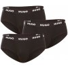 3PACK pánske slipy HUGO čierné (50469763 001) XXL 120 dní na výmenu alebo vrátenie tovaru!