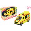 Wiky Auto ambulance záchranáři plast 14,5cm na baterie se světlem a zvukem (W111096)