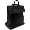 Čierny klopnový dámsky batoh/kabelka Turkla