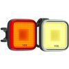 Súprava blikačiek Knog Blinder Twinpack Square – čierna uni