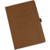 Donau Zápisník A5 outdoorový štvorčekový hnedý s vodeodolným papierom