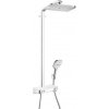 Sprchový systém Hansgrohe Raindance E na stěnu s termostatickou batériou biela/chróm 27288400