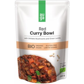 Auga organic Bio Red Curry Bowl s červeným karí korením hubami shiitake a šošovicou 283 g