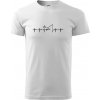 Rybár ekg - Tričko extra veľké (5-8XL) - 5XL ( Biela )