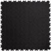Čierna plastová (PVC) záťažová dlažba Fortelock Industry ECO Premium (peniažky) - dĺžka 51 cm, šírka 51 cm, výška 0,7 cm