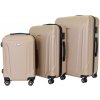 Sada 3 kufrů T-class 796, M, L, XL, ABS, TSA zámek (champagne)