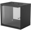 ITL Intellinet 714174 rack 9U Nástenný regál Čierna