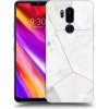 Picasee silikónový prehľadný obal pre LG G7 ThinQ - White tile