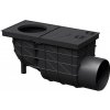 Lapač strešných splavenín LIKOV GRS 80-125 mm s bočným odtokom DN110 čierny