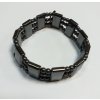 Náramok magnetický Chunky Hematit trojradový 