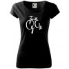 Cycle bicykel - Dámske tričko Pure - 2XL ( Čierna )
