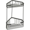 GEDY 2482-14 Smart dvojposchodová rohová polica 20 x 32,5 x 15,1 cm, čierna mat