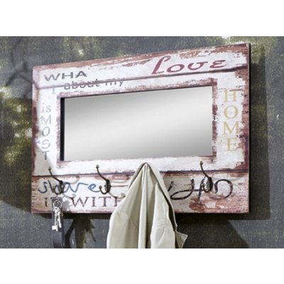 Vešiakový panel so zrkadlom Lovis, vintage
