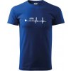 Kolky EKG - Tričko extra veľké (5-8XL) - 5XL ( Kráľovská modrá )