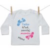 Boodyy Tričko s dlhým rukávom Tatko kľud, zavolaj mamku s menom dieťatka 98 (2-3 roky)
