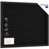 Allboards Černá křídová tabule 100×80 cm – ČERNÝ lakovaný dřevěný rám + DÁREK, TB108BK
