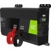 GREEN CELL Menič napätia PRO 12V na 230V 500W/1000W Čistá sínusoida