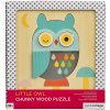 Petit Collage Drevené puzzle sova