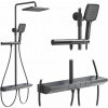 Rea Pedro, sprchový set s termostatom, grafitová, REA-P0896