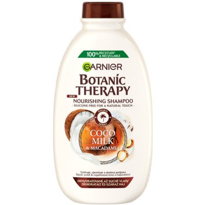Garnier Botanic Therapy Coco Milk & Macadamia Shampoo (suché a hrubé vlasy) - Vyživujúce a zvláčňujúce šampón 400 ml