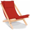 MarLiving Skladacie lehátko BREEZIO 02 z masívu/červené